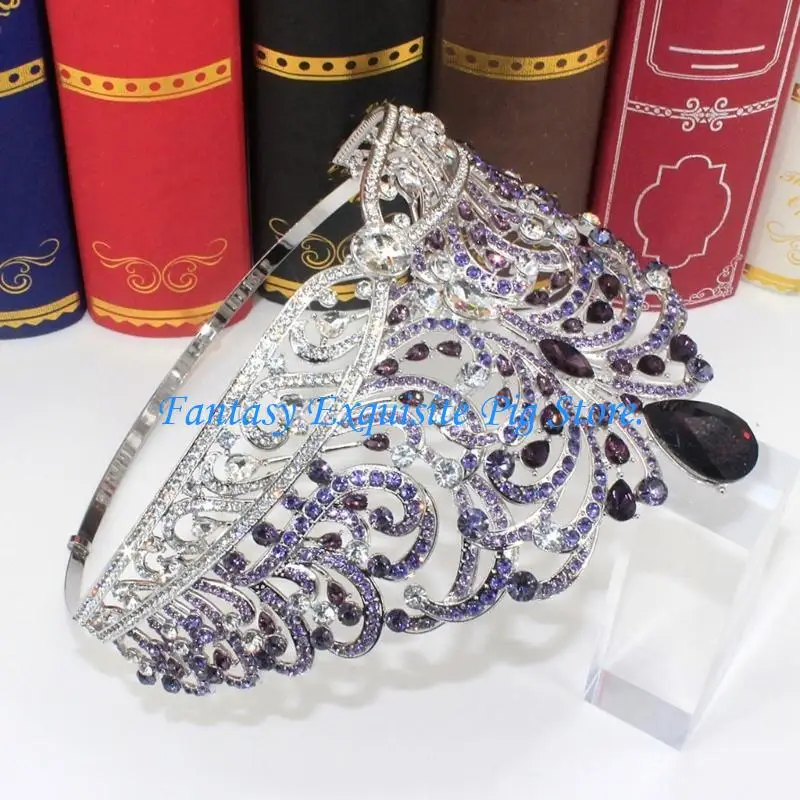 HXBF Elegant Gemstones Crown Beauty Pageant Crown Fashionable Women Alloys Crown
HXBF Elegant Gemstones Crown Beauty Pageant Crown Fashionable Women Alloys Crown