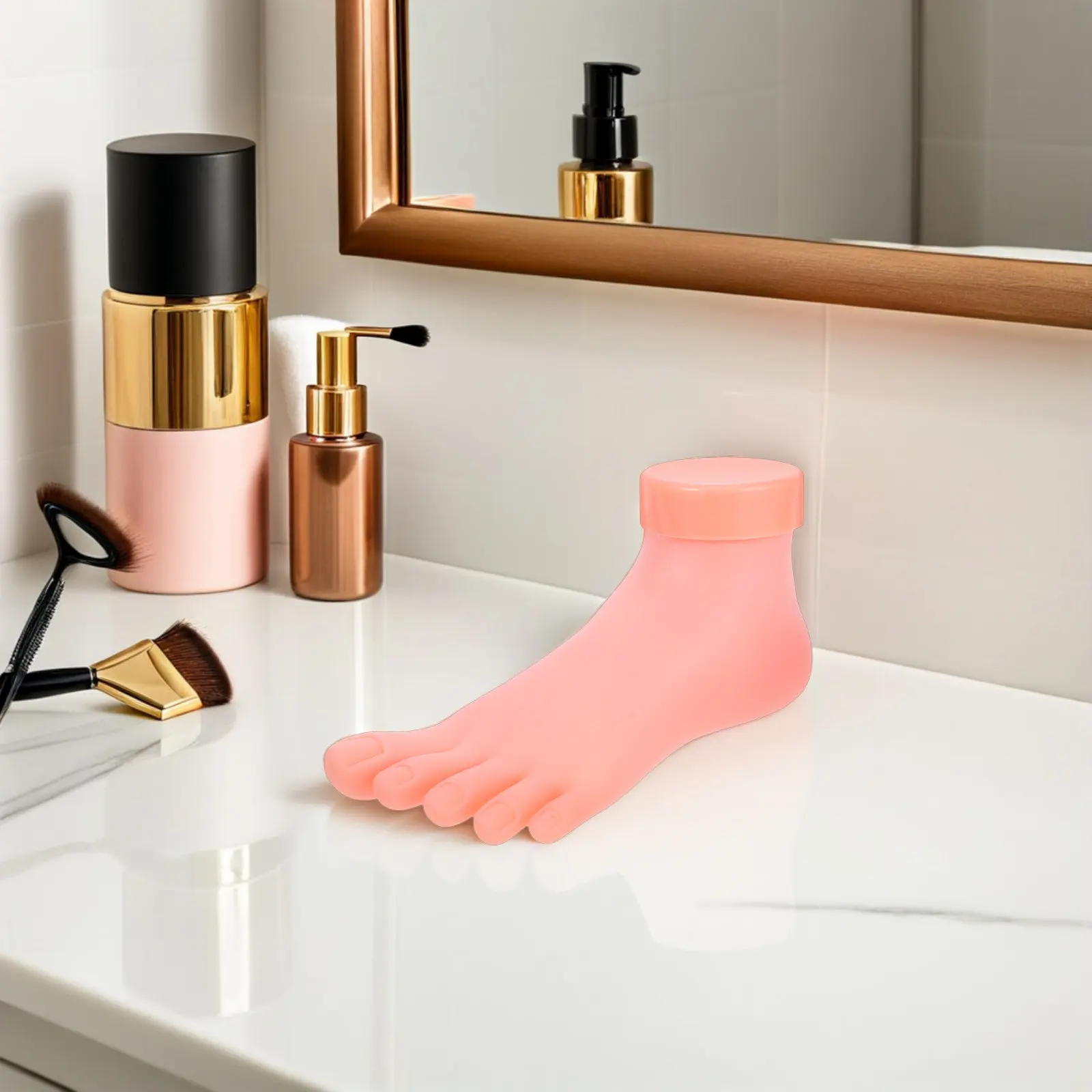 1 шт. Модель стопы для тренировки маникюра и педикюра, реалистичная эластичная модель для отработки навыков укладки ногтей
1 шт. Модель стопы для тренировки маникюра и педикюра, реалистичная эластичная модель для отработки навыков укладки ногтей