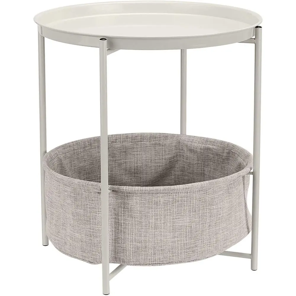 Gray Fabric Basket Storage Side Table, 17.7 x 17.7 x 18.9
Gray Fabric Basket Storage Side Table, 17.7 x 17.7 x 18.9
