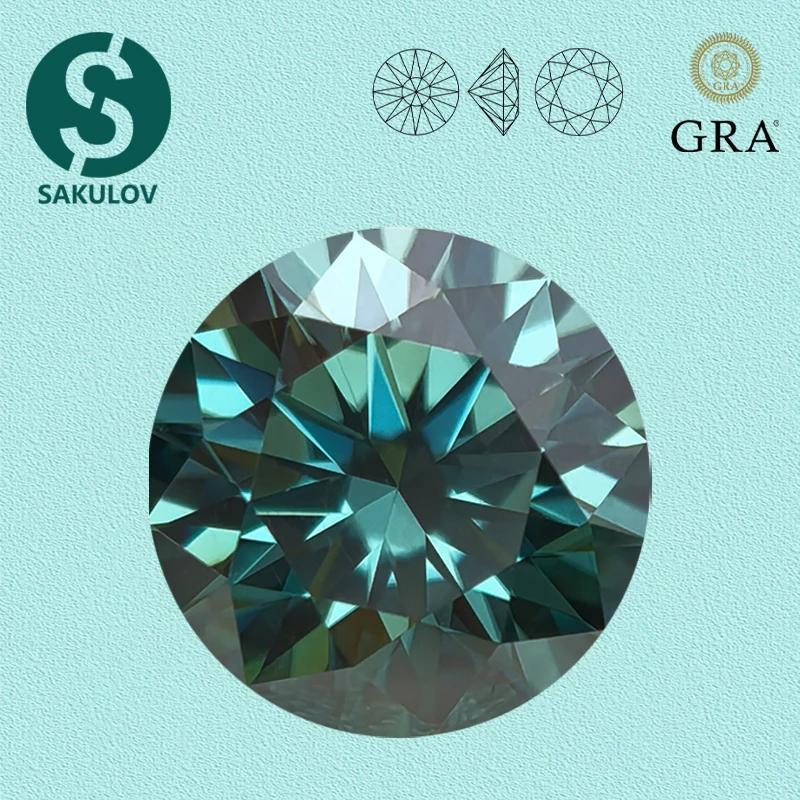 Natural Emerald Green Moissanite Loose Stone 0.5-5.0ct GRA Certified Moissanita Diamonds Pass Diamond Tester With GRA Report
Natural Emerald Green Moissanite Loose Stone 0.5-5.0ct GRA Certified Moissanita Diamonds Pass Diamond Tester With GRA Report
