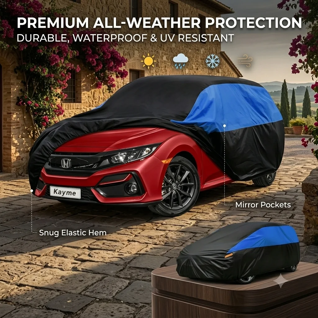 Full Body Car Cover 190T High-quality Outdoor Sun Windproof Straps Waterproof Protection Cover Waterproof Elastic Hem
Full Body Car Cover 190T High-quality Outdoor Sun Windproof Straps Waterproof Protection Cover Waterproof Elastic Hem