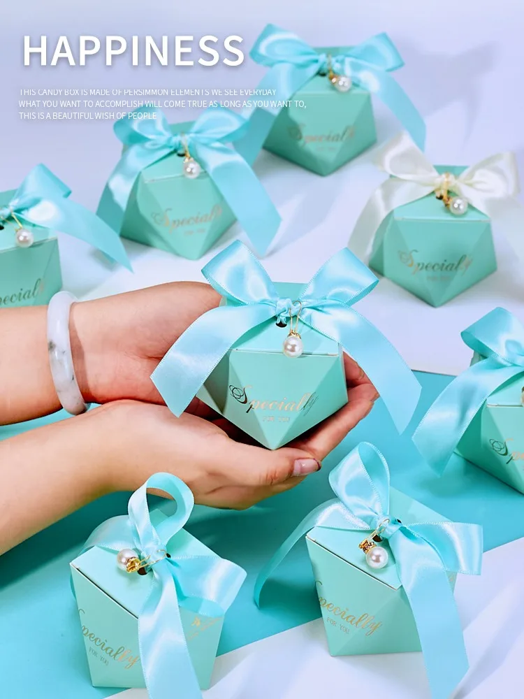 Blue Diamond Shaped Gift Box for Wedding Baby Shower Party Favors Wholesale New Arrival Elegant Candy Packaging
Blue Diamond Shaped Gift Box for Wedding Baby Shower Party Favors Wholesale New Arrival Elegant Candy Packaging
