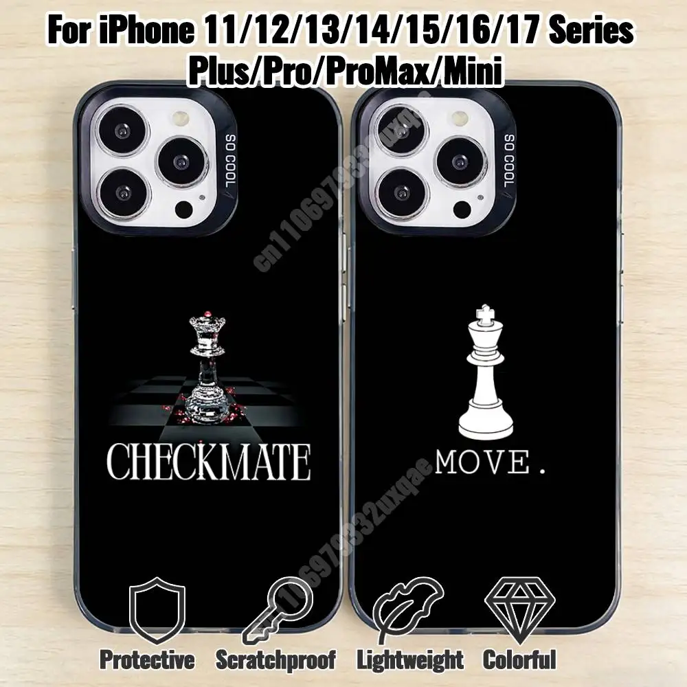 Checkmate Chess Pattern Phone Case for iPhone 17 16 15 Pro Plus 14 13 Max Mini 12 11 X XS Air TPU Bumper
Checkmate Chess Pattern Phone Case for iPhone 17 16 15 Pro Plus 14 13 Max Mini 12 11 X XS Air TPU Bumper