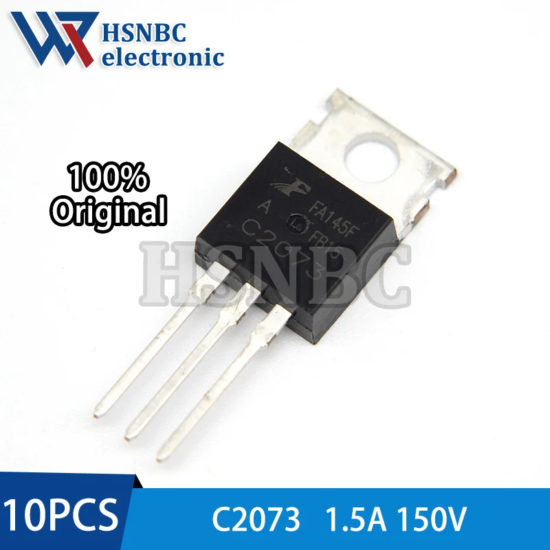 10PCS C2073 C2073A 2073 TO-220 1.5A 150V 25W Switching tube power tube 100% New Original
10PCS C2073 C2073A 2073 TO-220 1.5A 150V 25W Switching tube power tube 100% New Original