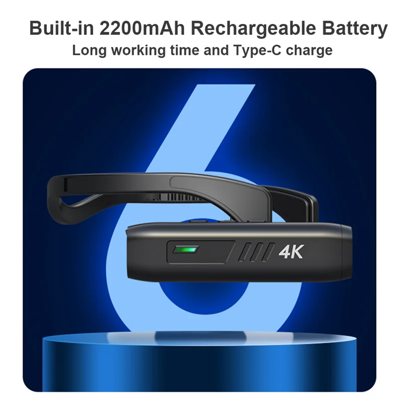 4K 30FPS Head Mounted Camera Wearable WiFi Video Camcorder Camera 120°Wide Angle Lens Anti-Shake APP Control Camera Z
4K 30FPS Head Mounted Camera Wearable WiFi Video Camcorder Camera 120°Wide Angle Lens Anti-Shake APP Control Camera Z