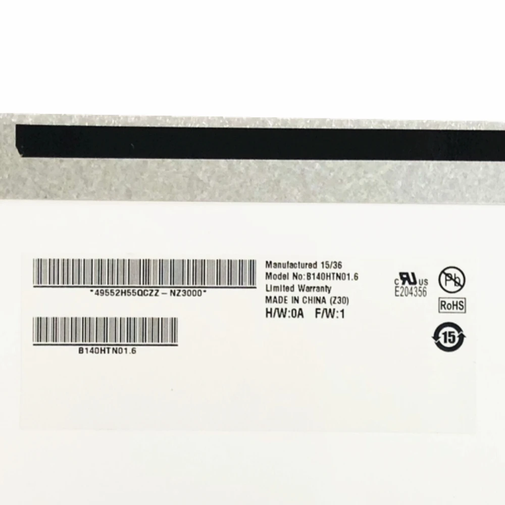 B140HTN01.6 подходит для B140HTN01.4 B140HTN01.3 B140HTN01.2 B140HTN01.1 B140HTN01.0 B140HTN01.B B140HTN01.C B140HTN01.5 LP140WF1 SPB1
B140HTN01.6 подходит для B140HTN01.4 B140HTN01.3 B140HTN01.2 B140HTN01.1 B140HTN01.0 B140HTN01.B B140HTN01.C B140HTN01.5 LP140WF1 SPB1