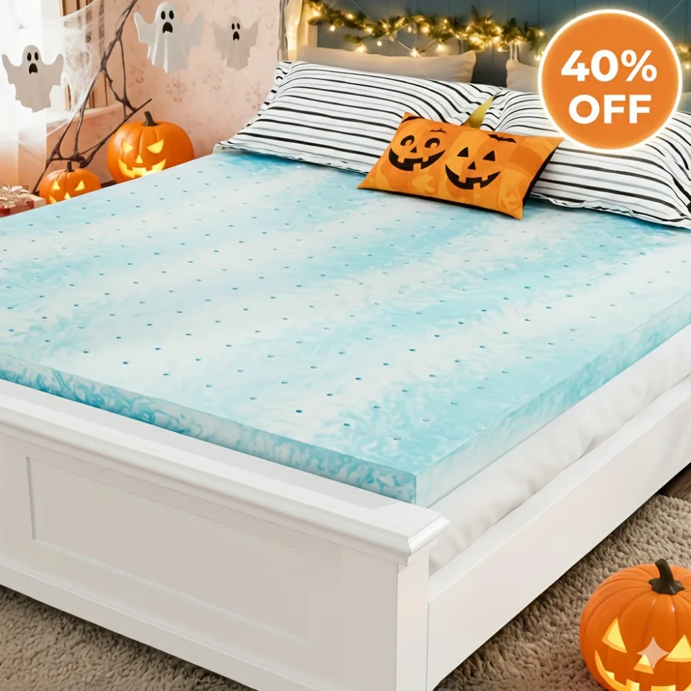 3Inch Thick High-Quality Gel Mattress Topper, Bedroom Furniture Pad,Fast Recovery, Available in 5 Sizes for Various Requirements
3Inch Thick High-Quality Gel Mattress Topper, Bedroom Furniture Pad,Fast Recovery, Available in 5 Sizes for Various Requirements