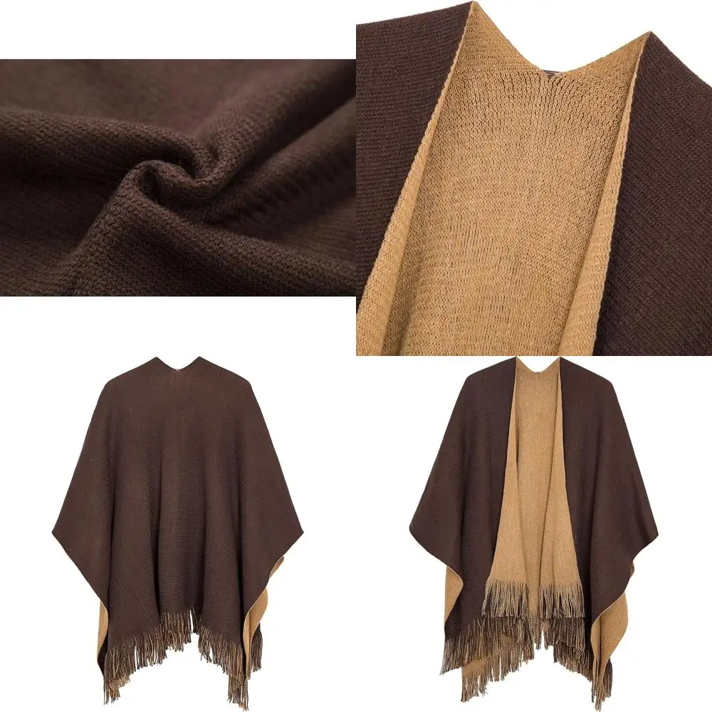 Винтажная женская зимняя накидка-пончо с кисточкой и шалью-одеялом в стиле кардигана
Винтажная женская зимняя накидка-пончо с кисточкой и шалью-одеялом в стиле кардигана