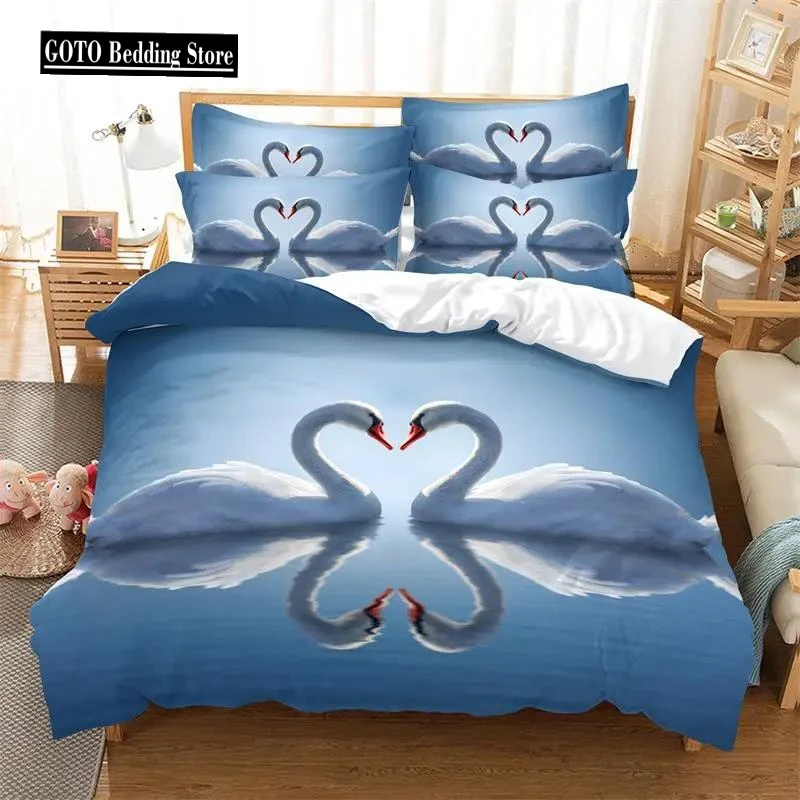 White Swans ,Snowflakes,Sharks 3D Bedding Set Single Double Duvet Cover Set Bedlinen Bedroom Decor Home Textile Bedspread Hot
White Swans ,Snowflakes,Sharks 3D Bedding Set Single Double Duvet Cover Set Bedlinen Bedroom Decor Home Textile Bedspread Hot