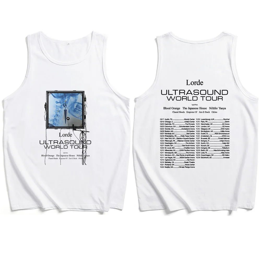 Lorde Ultrasound World Tour 2025 Tank Tops Vest Casual Sleeveless Fans Gift T-shirt
Lorde Ultrasound World Tour 2025 Tank Tops Vest Casual Sleeveless Fans Gift T-shirt