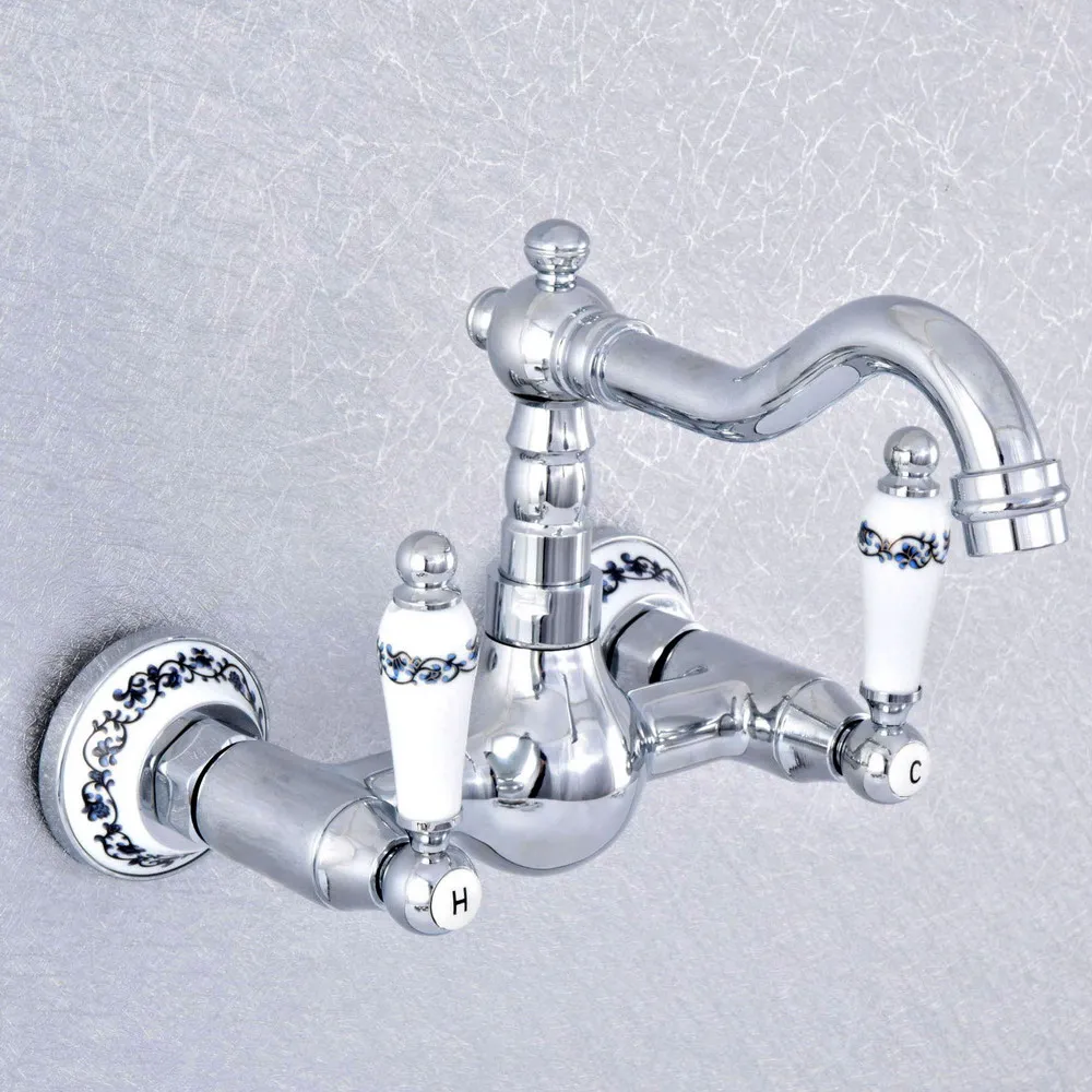 Wall Mounted Polished Chrome Brass Bathroom Kitchen Swivel Spout Faucet Mixer Water Tap asf551
Wall Mounted Polished Chrome Brass Bathroom Kitchen Swivel Spout Faucet Mixer Water Tap asf551