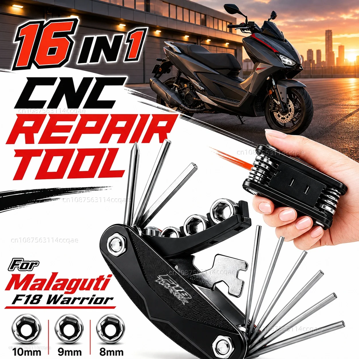 For Malaguti F18 Warrior 1999-2004 Motorcycle Tool Repair Kit Multifunctional Screwdriver Wrench Hex Key Set Portable Bike
For Malaguti F18 Warrior 1999-2004 Motorcycle Tool Repair Kit Multifunctional Screwdriver Wrench Hex Key Set Portable Bike