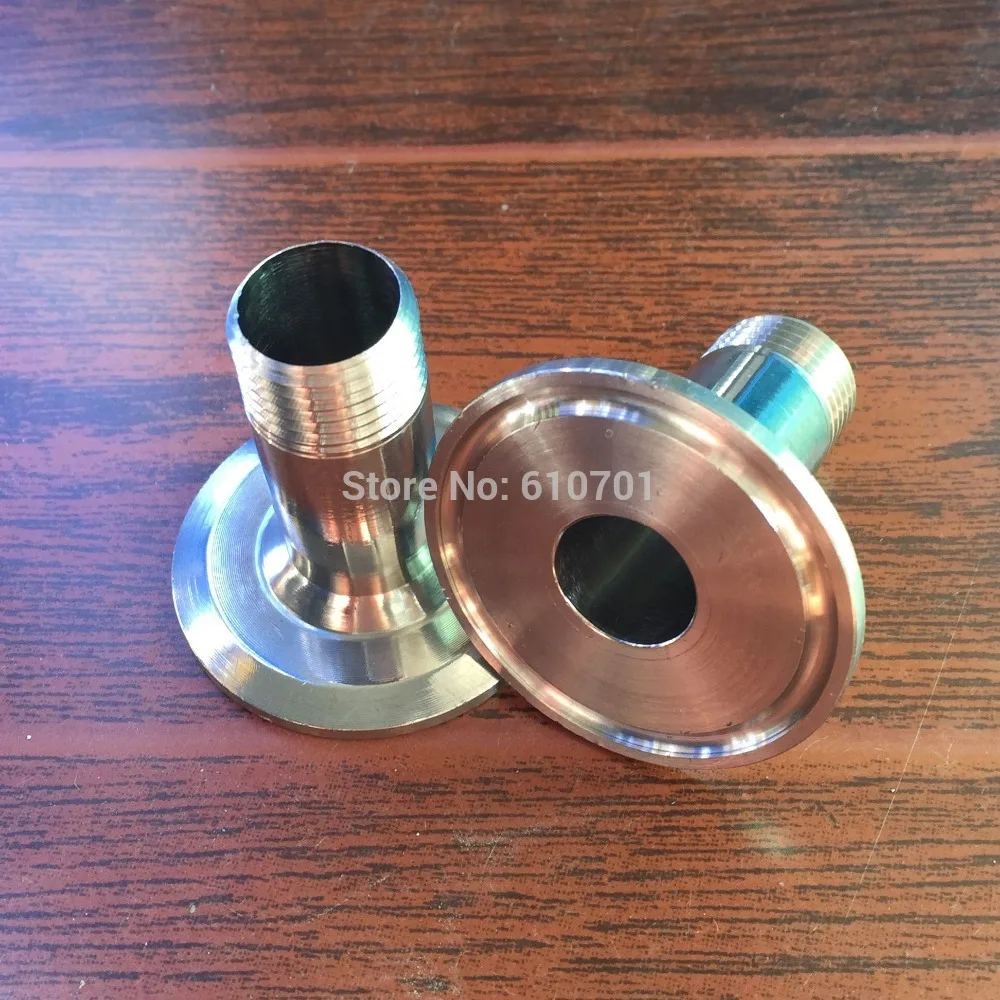2pcs 1/2" DN15 Sanitary Male Threaded Pipe Fitting to TRI CLAMP (OD 50.5mm) Ferrule Stainless Steel 304
2pcs 1/2" DN15 Sanitary Male Threaded Pipe Fitting to TRI CLAMP (OD 50.5mm) Ferrule Stainless Steel 304