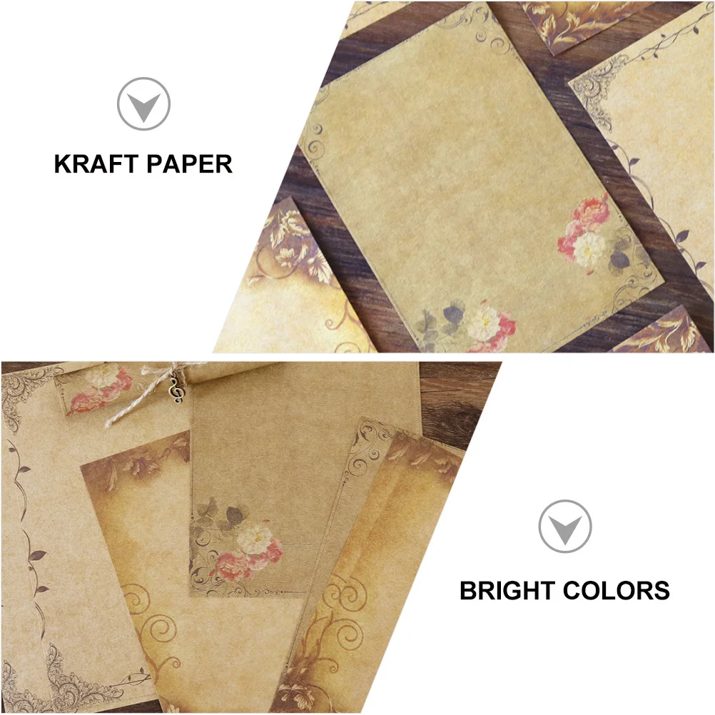 2pcs Vintage Kraft Stationery Retro Letter Paper For Writing Thank You Letters Poems Greeting Card Message Card
2pcs Vintage Kraft Stationery Retro Letter Paper For Writing Thank You Letters Poems Greeting Card Message Card