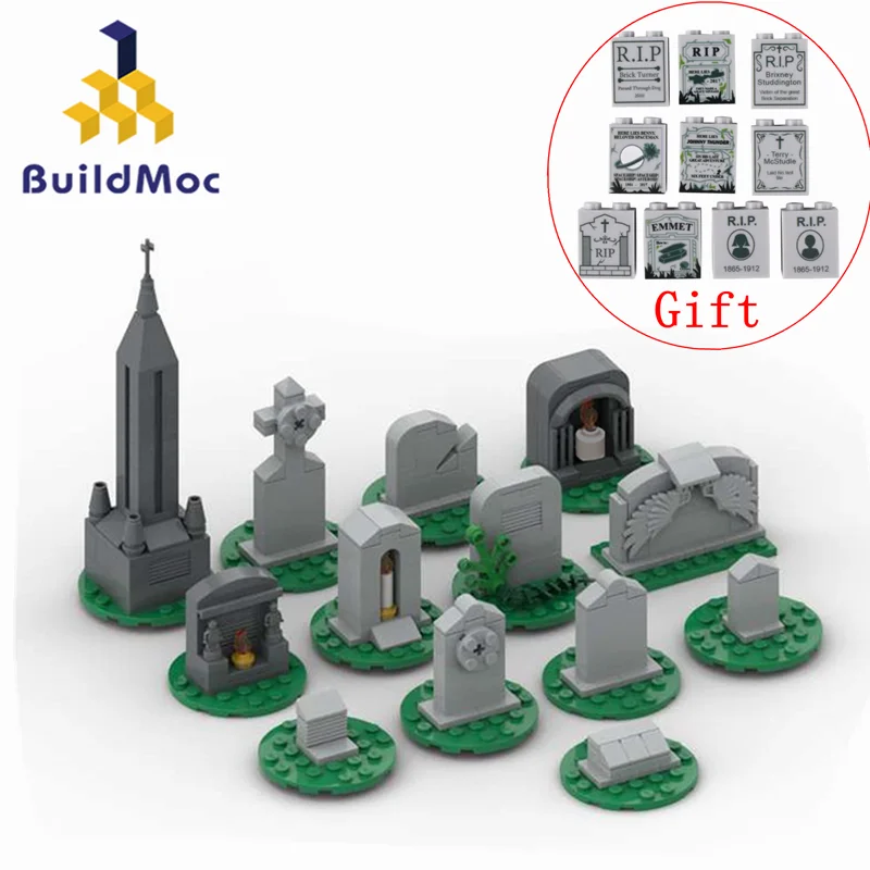 Buildmoc Halloween Tombstone Horror MOC Set Building Blocks Kits Toys for Children Kids Gifts Toy 232PCS Bricks Halloweens
Buildmoc Halloween Tombstone Horror MOC Set Building Blocks Kits Toys for Children Kids Gifts Toy 232PCS Bricks Halloweens