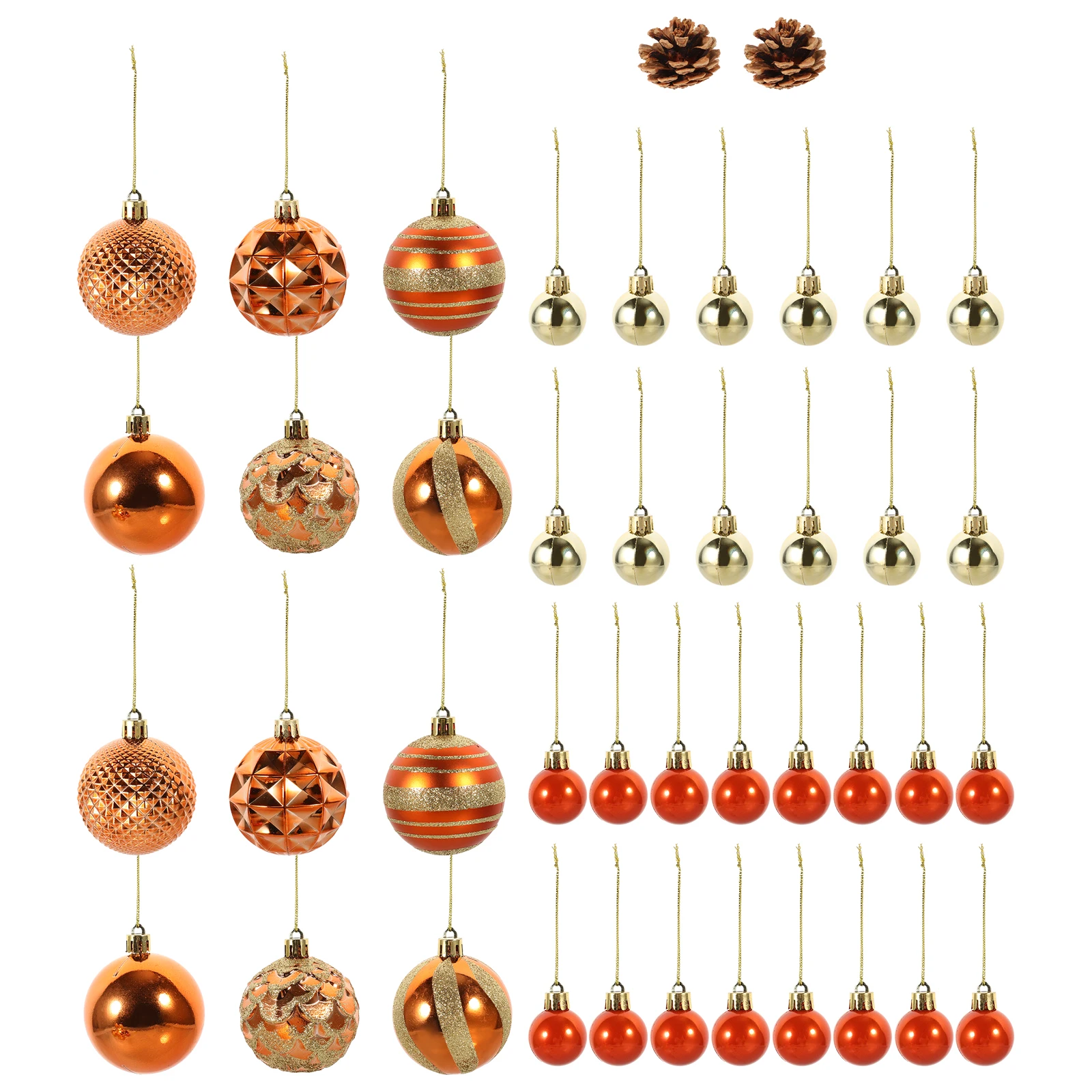 42 Pcs Christmas Ball Ornaments Plastic Decorative Pendants Set Decoration Ceiling Hanging Decors
42 Pcs Christmas Ball Ornaments Plastic Decorative Pendants Set Decoration Ceiling Hanging Decors