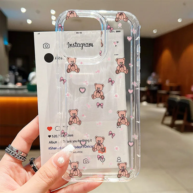 Pop Korean Cute Cartoon Bear Clear Phone Case For Xiaomi Redmi Note 13 12 Pro Plus 11S 11 Redmi 12C 13C 12 4G Shockproof Cover
Pop Korean Cute Cartoon Bear Clear Phone Case For Xiaomi Redmi Note 13 12 Pro Plus 11S 11 Redmi 12C 13C 12 4G Shockproof Cover