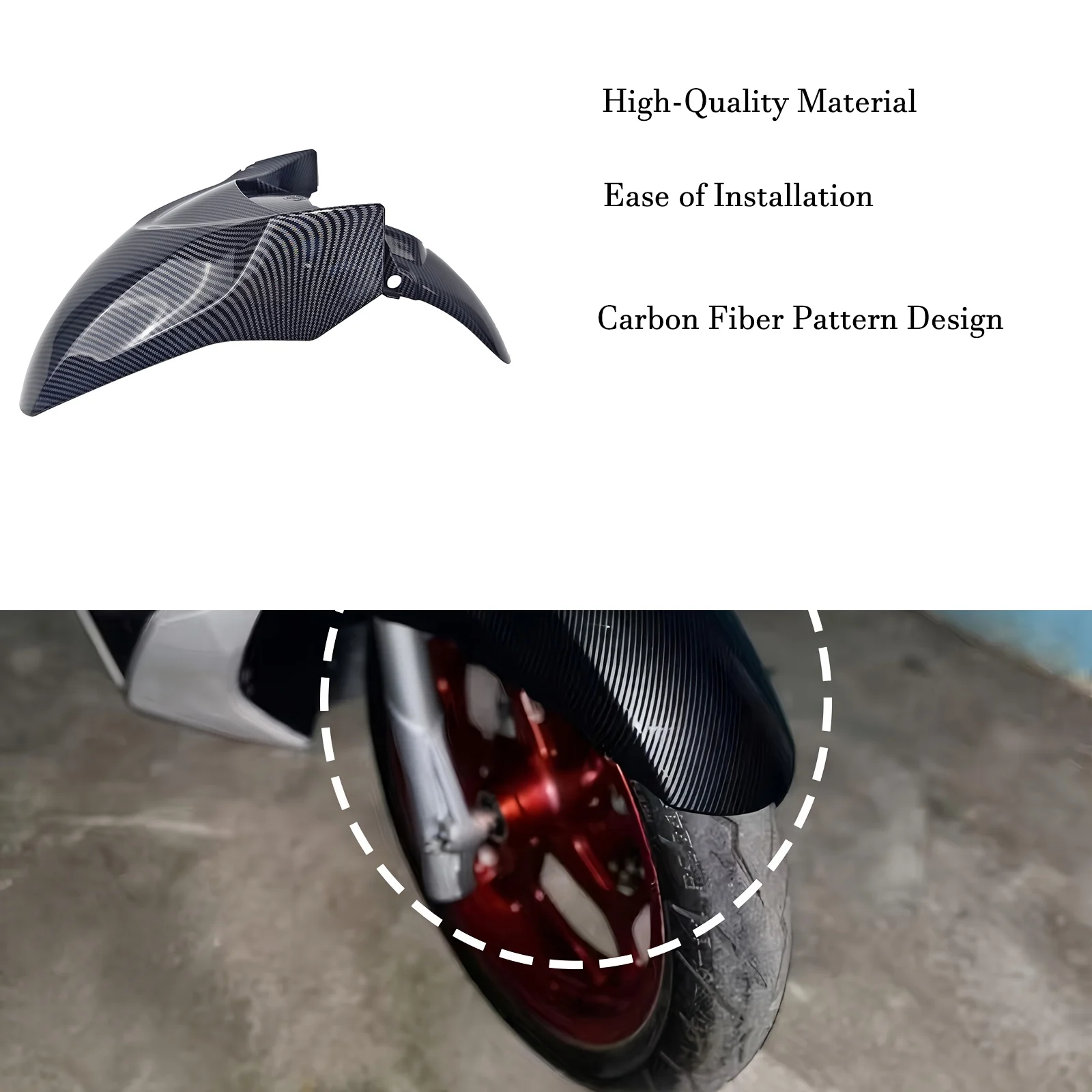 Подходит для мотоциклов Honda PCX160 (2021-2025), модификация переднего крыла с брызговиком из углеродного волокна.
Подходит для мотоциклов Honda PCX160 (2021-2025), модификация переднего крыла с брызговиком из углеродного волокна.