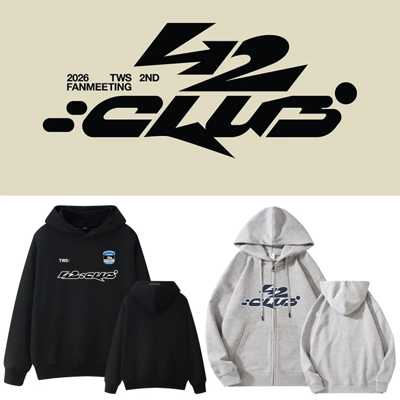 42CLUB TWS Concert 2026 Hooded Zipper Jacket Cotton Blend Casual Sweatshirt for Men And Women Spring Autumn Winter
42CLUB TWS Concert 2026 Hooded Zipper Jacket Cotton Blend Casual Sweatshirt for Men And Women Spring Autumn Winter