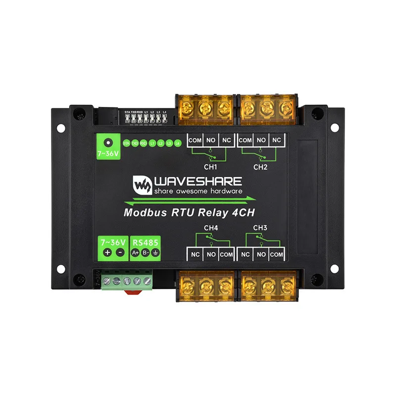 4-Channel RS485 30A High Current Relay Module Modbus RTU Industrial Grade with Isolation
4-Channel RS485 30A High Current Relay Module Modbus RTU Industrial Grade with Isolation