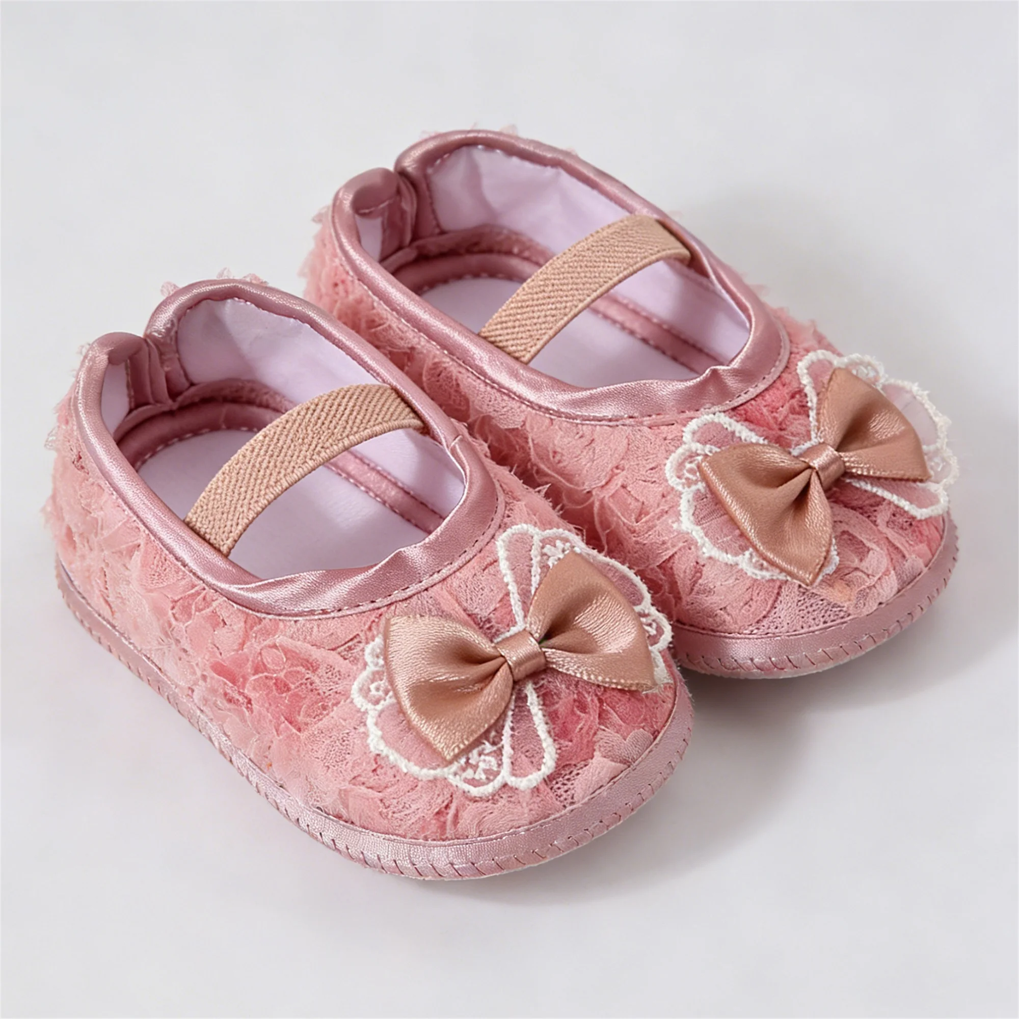 Cute Baby Girls Shoes with Soft Sole and Non-slip Design Perfect for First Steps Lovely Lace Bow Detail on Infant Princess
Cute Baby Girls Shoes with Soft Sole and Non-slip Design Perfect for First Steps Lovely Lace Bow Detail on Infant Princess