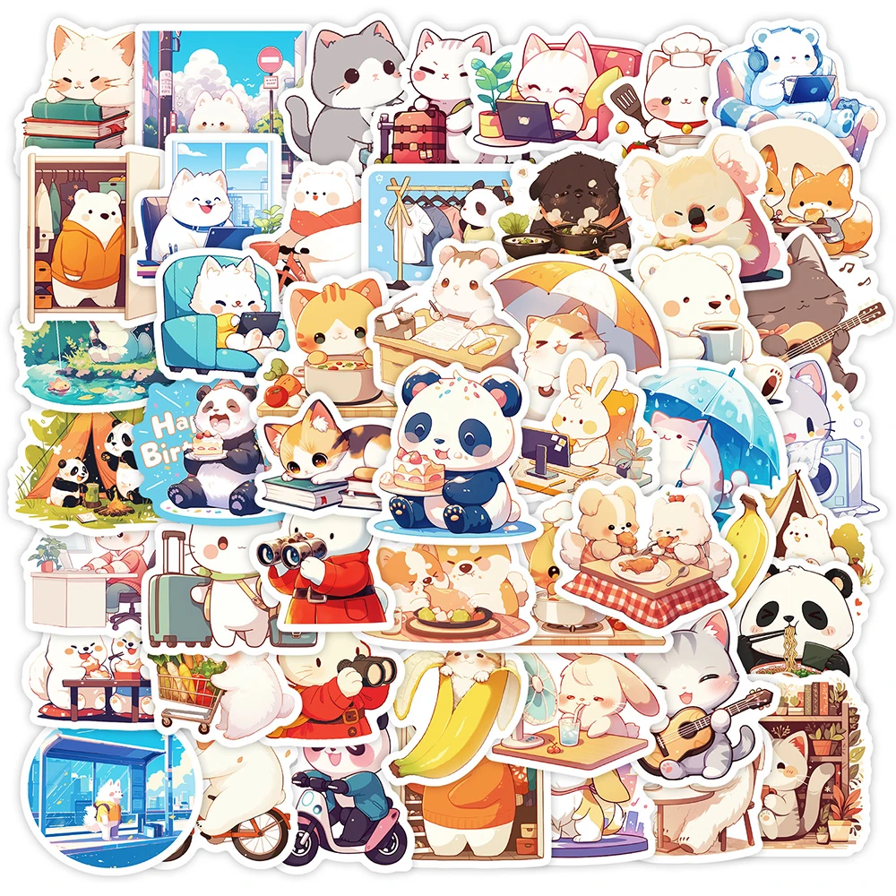10/30/50pcs Cute Funny Cartoon Animals Life Stickers Kid DIY Sticker Toy Water Bottle Scrapbook Phone Waterproof Graffiti Decals
10/30/50pcs Cute Funny Cartoon Animals Life Stickers Kid DIY Sticker Toy Water Bottle Scrapbook Phone Waterproof Graffiti Decals