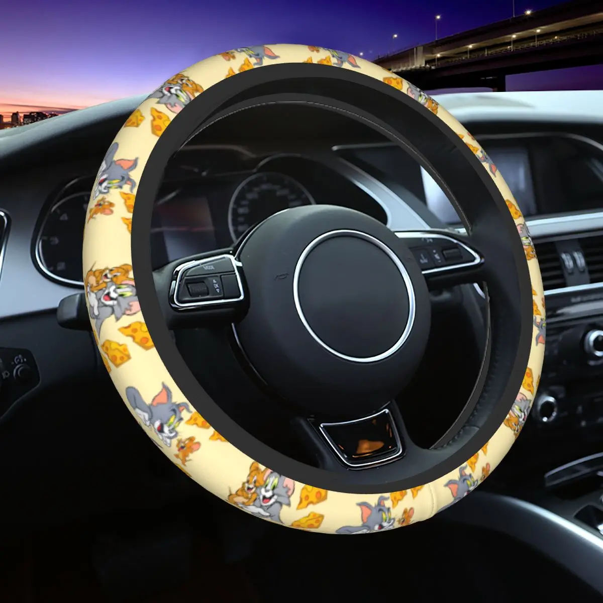 T-Tom And J-Jerry Steering Wheel Covers Universal 37-38cm Breathable Steering Wheel Protector Fit for Sedan Car Accessories
T-Tom And J-Jerry Steering Wheel Covers Universal 37-38cm Breathable Steering Wheel Protector Fit for Sedan Car Accessories