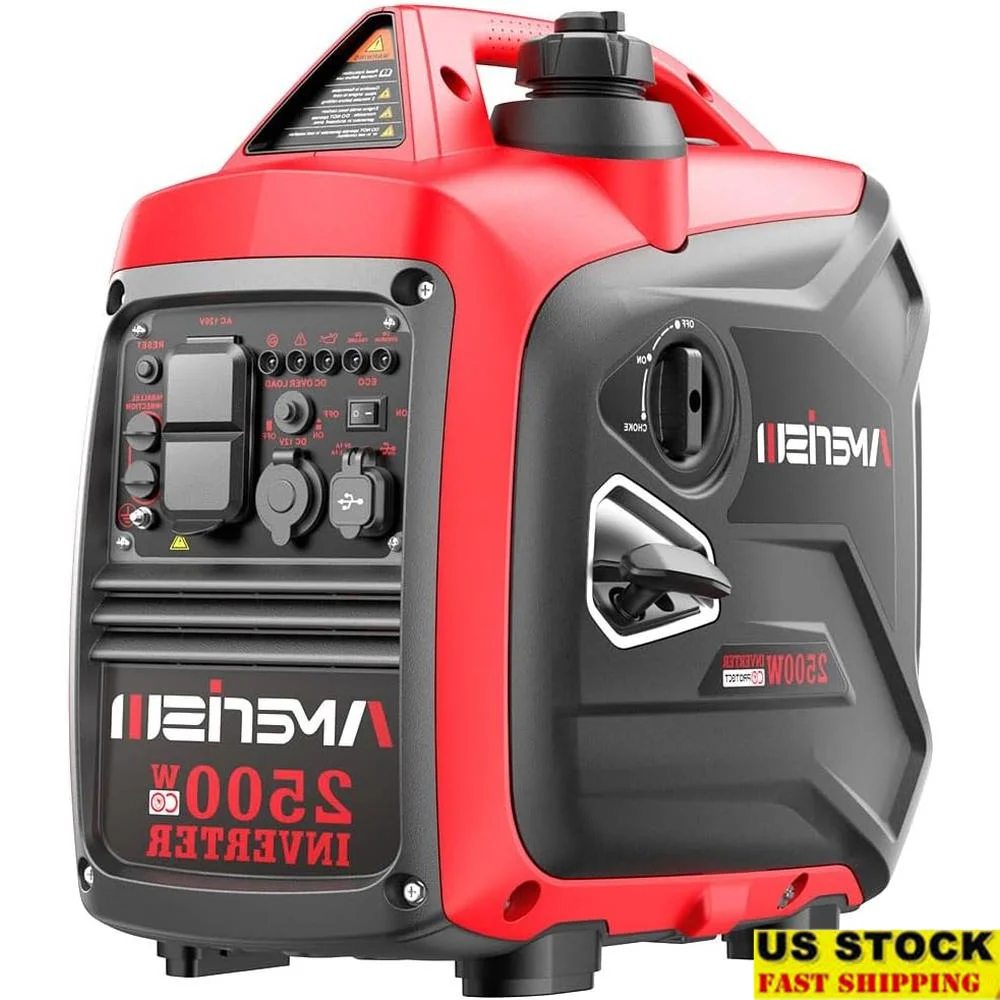 2500W Inverter Generator With CO Sensor Portable Lightweight Gas Powered Quiet For Camping Tailgating Emergency Use Multiple
2500W Inverter Generator With CO Sensor Portable Lightweight Gas Powered Quiet For Camping Tailgating Emergency Use Multiple