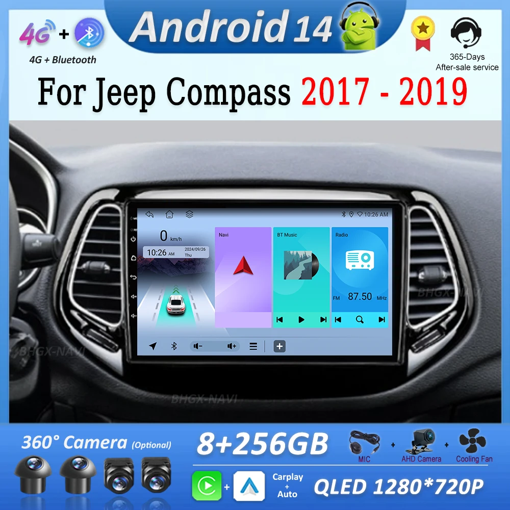 Радио-мультимедийный плеер Автомобильная система Android 14 для Jeep Compass 2017-2019 GPS-навигация WiFi IPS-экран Автоинструменты Вентилятор охлаждения
Радио-мультимедийный плеер Автомобильная система Android 14 для Jeep Compass 2017-2019 GPS-навигация WiFi IPS-экран Автоинструменты Вентилятор охлаждения