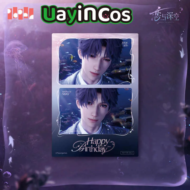 Официальная карта Love and Deepspace Rafayel Ralayo 2025 Happy Birthday Light Shadow Card, аниме-фигурка, игровая игрушка для детей, подарки
Официальная карта Love and Deepspace Rafayel Ralayo 2025 Happy Birthday Light Shadow Card, аниме-фигурка, игровая игрушка для детей, подарки