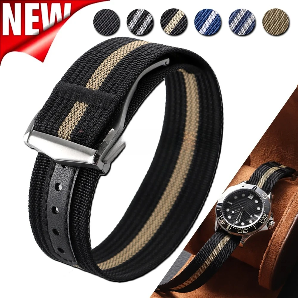 For Omega for Swatch for Moonswatch Canvas Nylon Watch Strap 20mm for Seiko Sport Waterproof Watchband Brushed Folding Buckle
For Omega for Swatch for Moonswatch Canvas Nylon Watch Strap 20mm for Seiko Sport Waterproof Watchband Brushed Folding Buckle