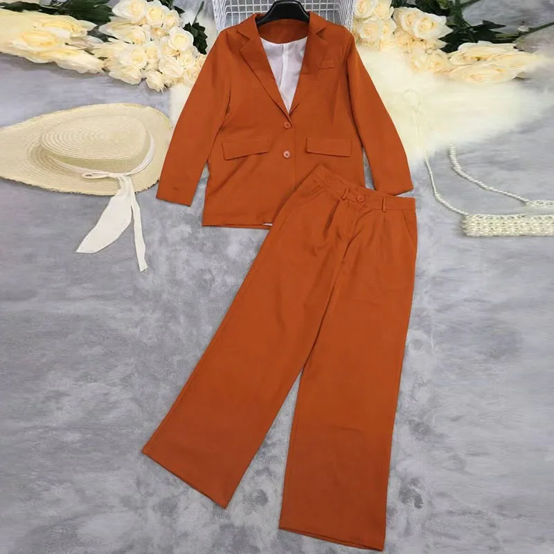 Зимний однотонный комплект из 2 предметов, осенний элегантный женский костюм с длинными рукавами, сексуальный однобортный пиджак с лацканами, кардиган и комплект с длинными брюками 
Зимний однотонный комплект из 2 предметов, осенний элегантный женский костюм с длинными рукавами, сексуальный однобортный пиджак с лацканами, кардиган и комплект с длинными брюками