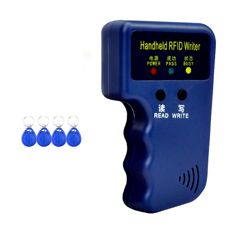 125 кГц RFID-считыватель карт + 4 брелока, комплект копировального аппарата, Дубликатор, программатор, копия идентификационных карт EM4305 T5577, каждая записываемая метка
125 кГц RFID-считыватель карт + 4 брелока, комплект копировального аппарата, Дубликатор, программатор, копия идентификационных карт EM4305 T5577, каждая записываемая метка