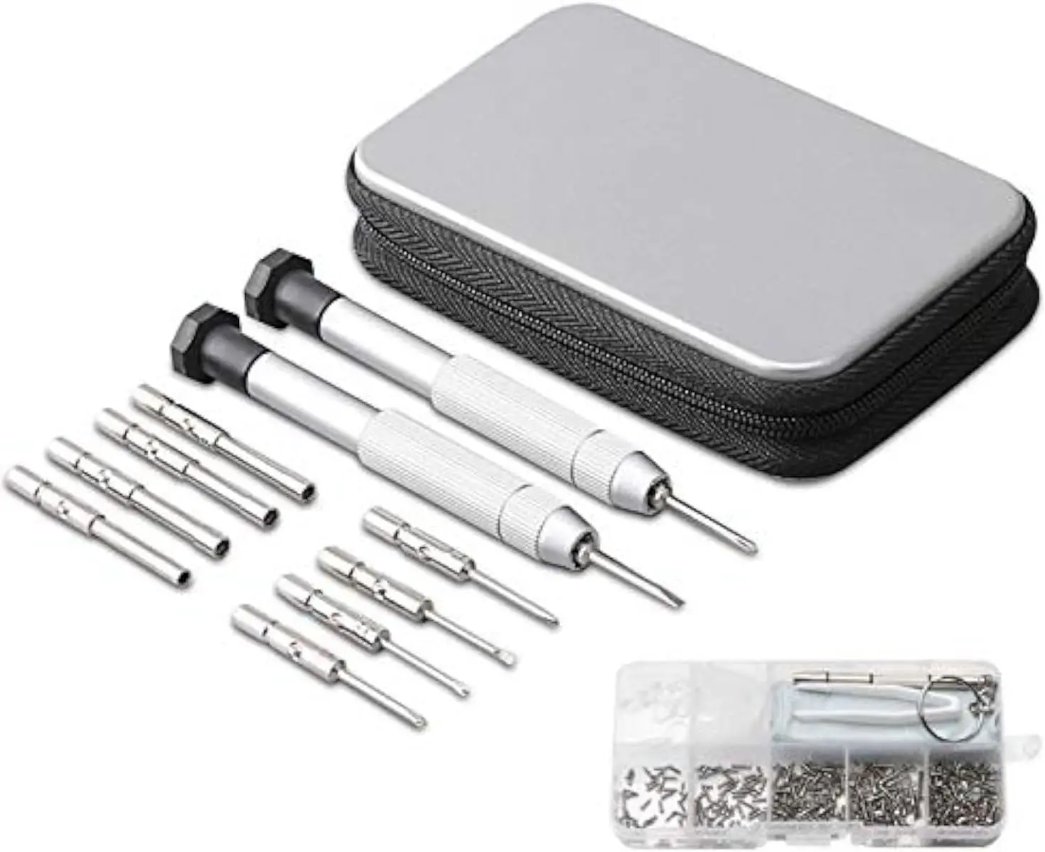Precision Screwdriver Set for Eyeglass Repair with 70 Screws & Portable Tool
Precision Screwdriver Set for Eyeglass Repair with 70 Screws & Portable Tool