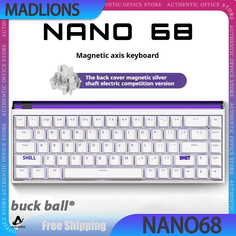 Madlions Nano68 Mechanical Keyboard Magnetic Switch RGB Wired Adjustable Rt0.01 E-Sports Gamer Keyboard Custom Pc Accessory Gift
Madlions Nano68 Mechanical Keyboard Magnetic Switch RGB Wired Adjustable Rt0.01 E-Sports Gamer Keyboard Custom Pc Accessory Gift