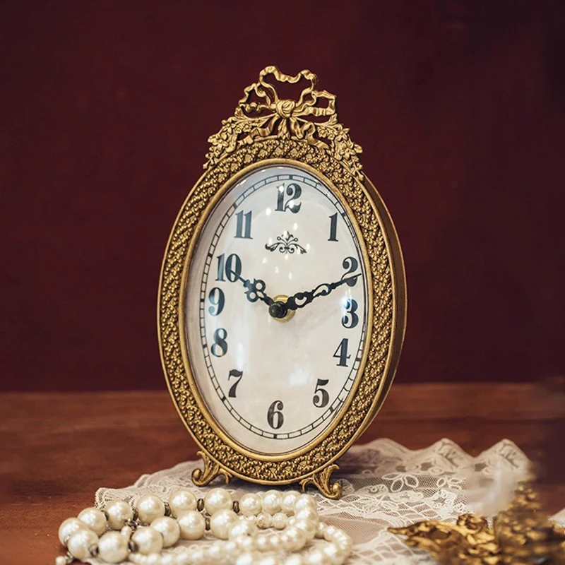 Luxury Table Clock Mini Retro Decorative Desk Clocks Living Room Bedroom Silent Clocks Artistic Design Desktop Clocks Elegant
Luxury Table Clock Mini Retro Decorative Desk Clocks Living Room Bedroom Silent Clocks Artistic Design Desktop Clocks Elegant