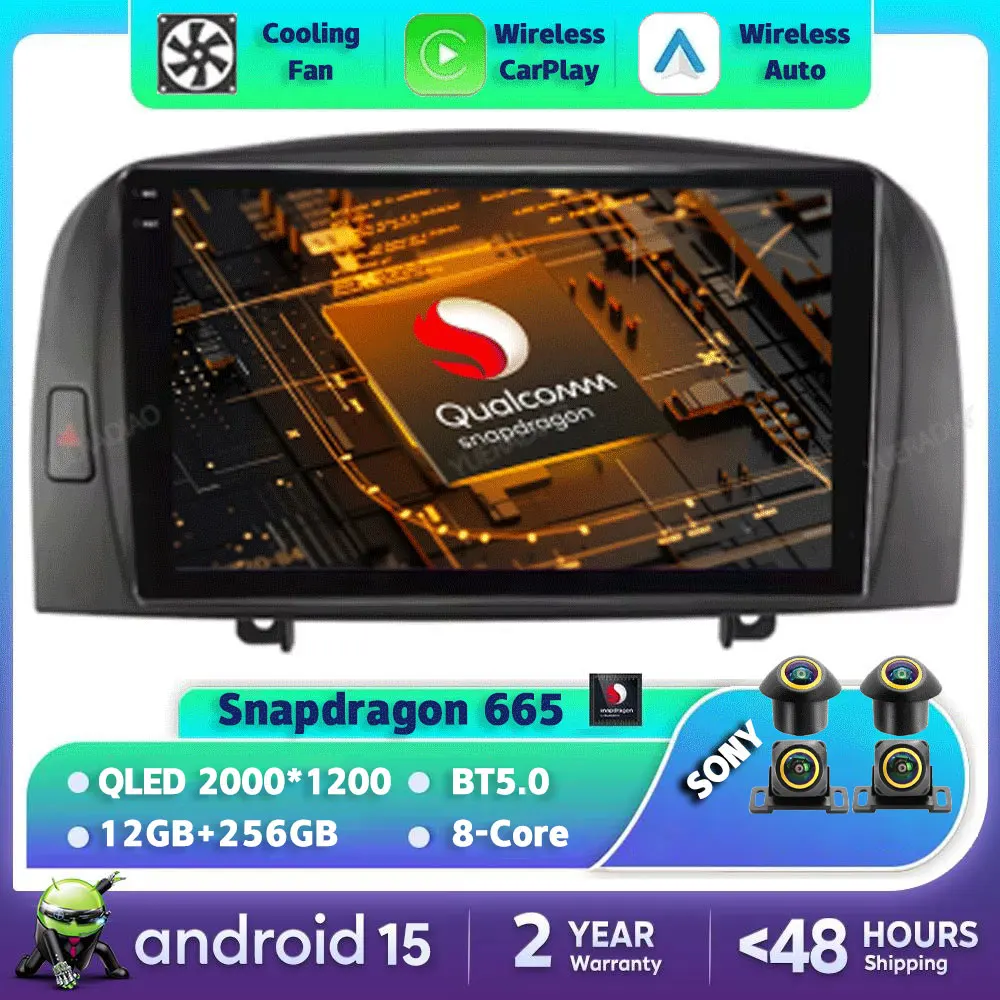 Android 15 Carplay Auto для Hyundai SONATA NF 2004 2005 2006 2007 2008 Автомобильный радиоприемник WIFI + 4G Мультимедийный плеер GPS NAVI 4G WIFI QLED
Android 15 Carplay Auto для Hyundai SONATA NF 2004 2005 2006 2007 2008 Автомобильный радиоприемник WIFI + 4G Мультимедийный плеер GPS NAVI 4G WIFI QLED