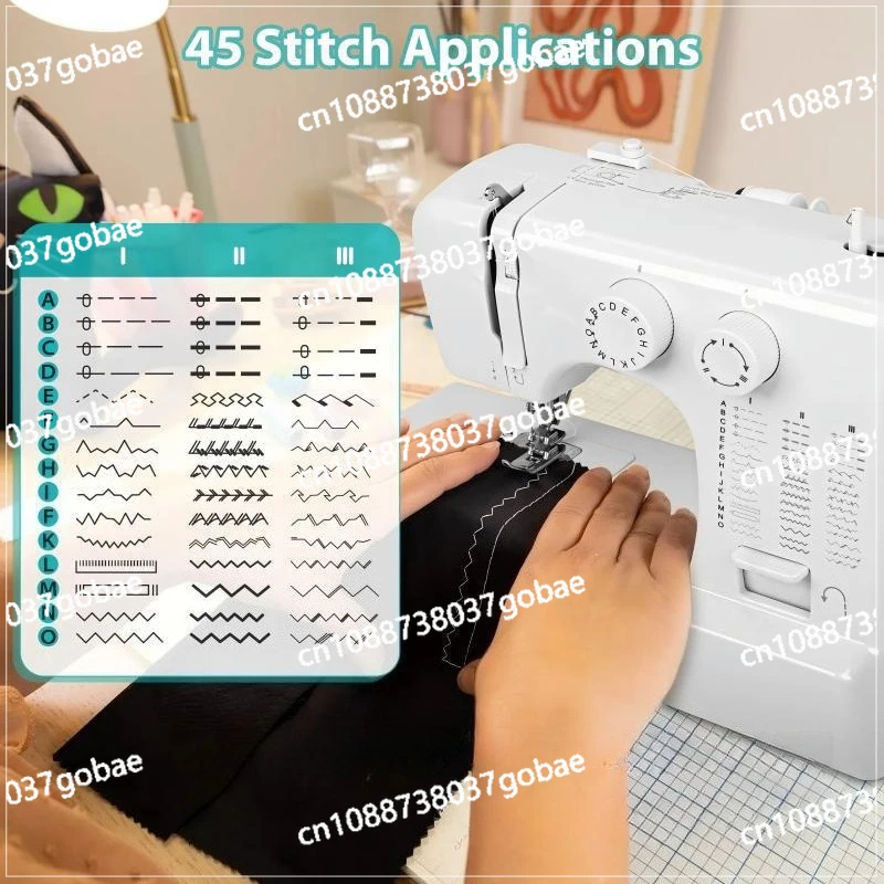 818 Household Multifunctional 45 Thread Type Double Needle Mini Sewing Machine Lock Edge Nail Grommets
818 Household Multifunctional 45 Thread Type Double Needle Mini Sewing Machine Lock Edge Nail Grommets