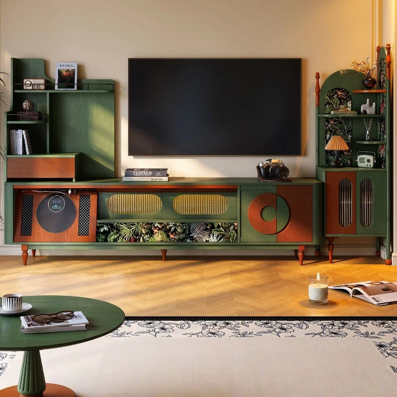 French retro TV cabinet small apartment living room solid wood storage locker integrated antique floor household floor cabinet
French retro TV cabinet small apartment living room solid wood storage locker integrated antique floor household floor cabinet