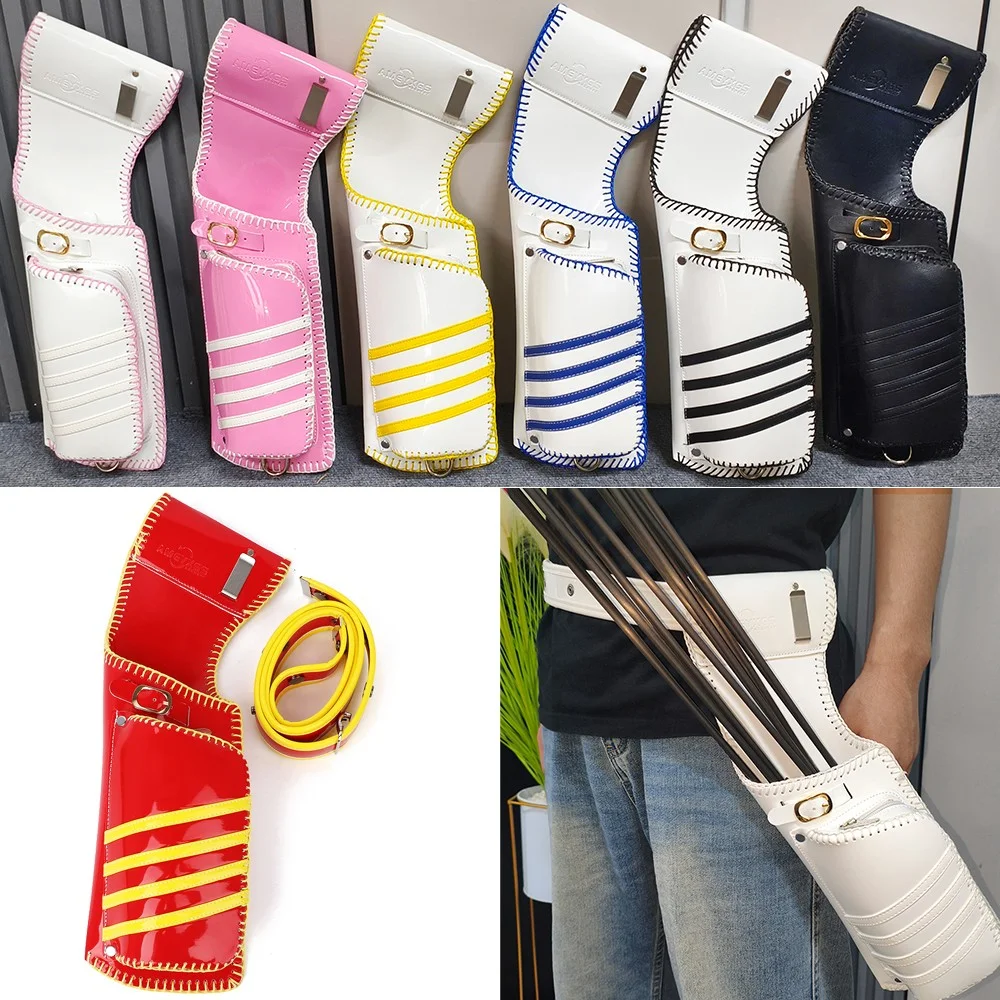 Arrow Quiver Adjustable Waist Hanging Leather Archery Arrow Bag Knitting Process Bow Outdoor Hunting Shooting Hip Arrow Holder
Arrow Quiver Adjustable Waist Hanging Leather Archery Arrow Bag Knitting Process Bow Outdoor Hunting Shooting Hip Arrow Holder