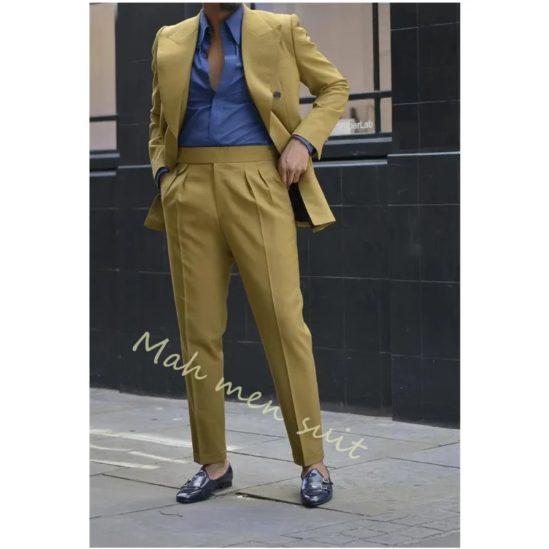 Мужские костюмы с широкими остроконечными лацканами, двубортные мужские свадебные смокинги для жениха, тонкая одежда для шафера, вечерние пиджак для выпускного вечера, куртка + брюки
Мужские костюмы с широкими остроконечными лацканами, двубортные мужские свадебные смокинги для жениха, тонкая одежда для шафера, вечерние пиджак для выпускного вечера, куртка + брюки