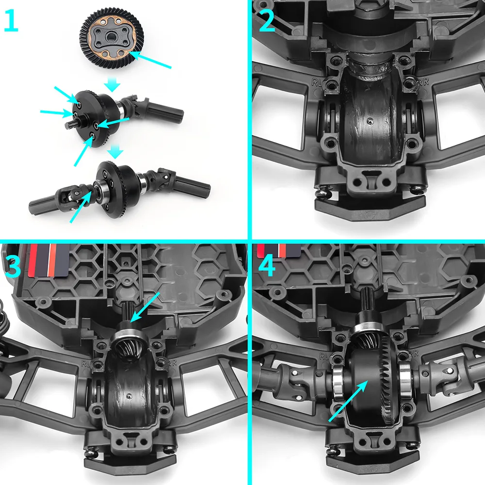 TRINOOD Steel Front Rear Diff Gear 47+12T for 1/16 T-raxxas Mini Maxx Upgrade Parts
TRINOOD Steel Front Rear Diff Gear 47+12T for 1/16 T-raxxas Mini Maxx Upgrade Parts