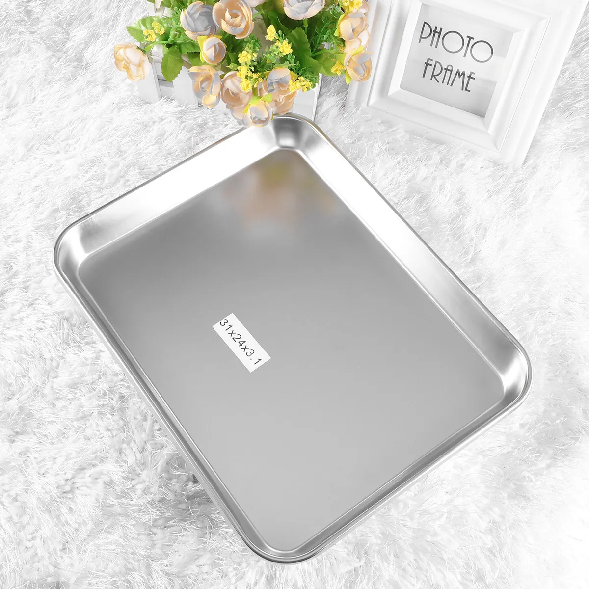 Premium Thick Stainless Steel Tray Rectangular Flat Design for Dental Surgery Vet Instruments Tattoo Body Piercing Fruit
Premium Thick Stainless Steel Tray Rectangular Flat Design for Dental Surgery Vet Instruments Tattoo Body Piercing Fruit
