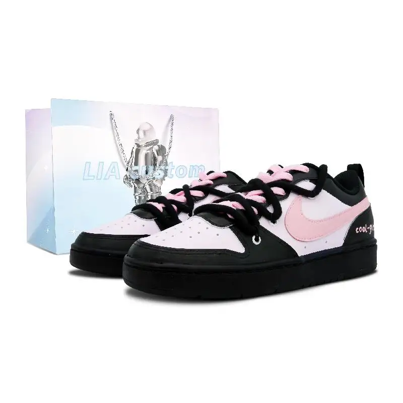 【Customize】Nike Court Borough Skateboarding Shoes Women's Sneakers shoes BQ5448-110
【Customize】Nike Court Borough Skateboarding Shoes Women's Sneakers shoes BQ5448-110