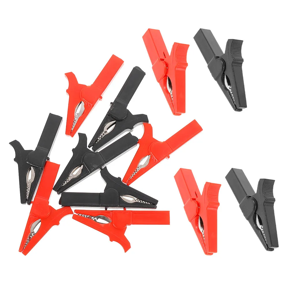 12Pcs Battery Clamps Insulated Alligator Clips Heavy Duty Spring Loaded Secure Grip Compatible 4Mm Banana Plugs Car Truck
12Pcs Battery Clamps Insulated Alligator Clips Heavy Duty Spring Loaded Secure Grip Compatible 4Mm Banana Plugs Car Truck