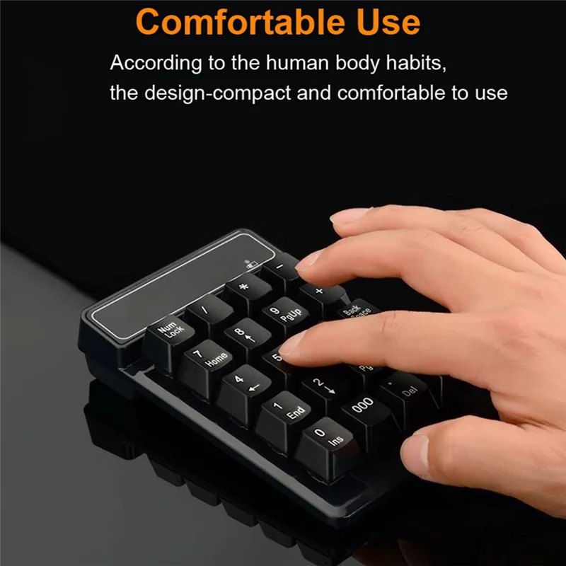 Practical-2.4Ghz Wireless Keyboard 19 Keys Number Pad Numpad Receiver For Accounting Laptop PC Computer (A)
Practical-2.4Ghz Wireless Keyboard 19 Keys Number Pad Numpad Receiver For Accounting Laptop PC Computer (A)