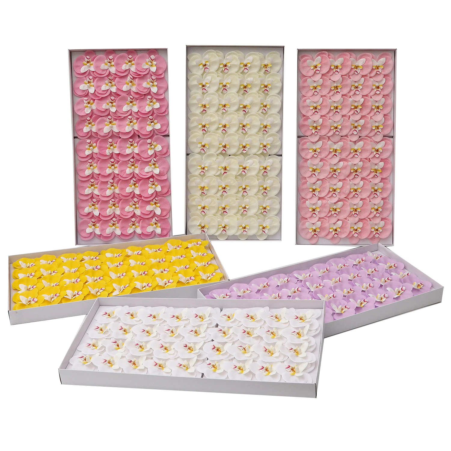 New Butterfly Orchid Christmas Soap Flower Phalaenopsis Head DIY Orchid Gift Box Bouquet Making Decor Embellishment 36pcs/lot
New Butterfly Orchid Christmas Soap Flower Phalaenopsis Head DIY Orchid Gift Box Bouquet Making Decor Embellishment 36pcs/lot