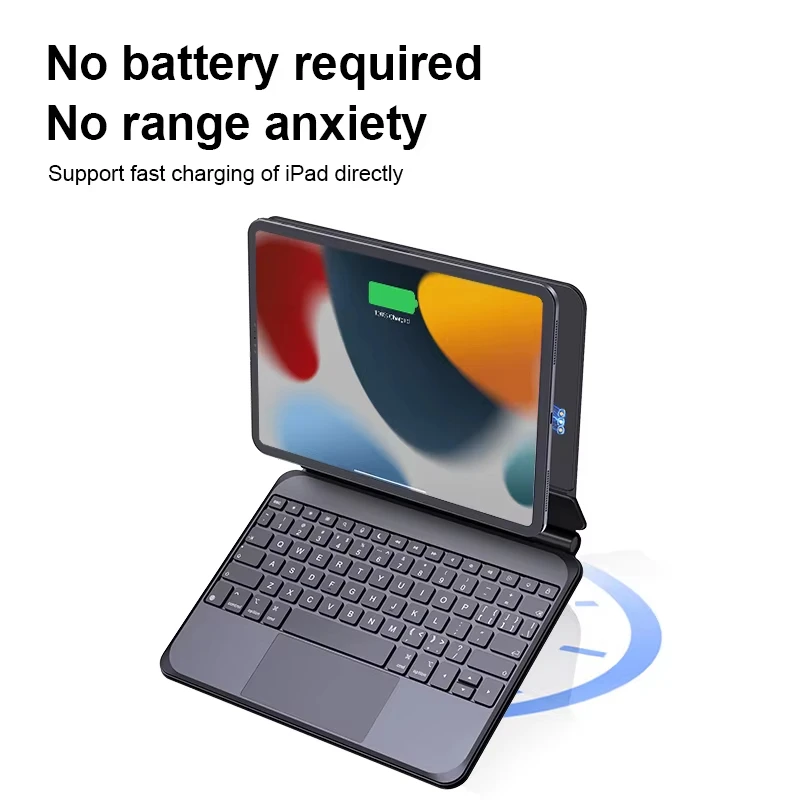Bluetooth Keyboard Case For Apple Magic,Tablet Case Detachable Keyboard iPad Air 11-inch M3 2025 7th M2 generation Air11 Pro 3rd