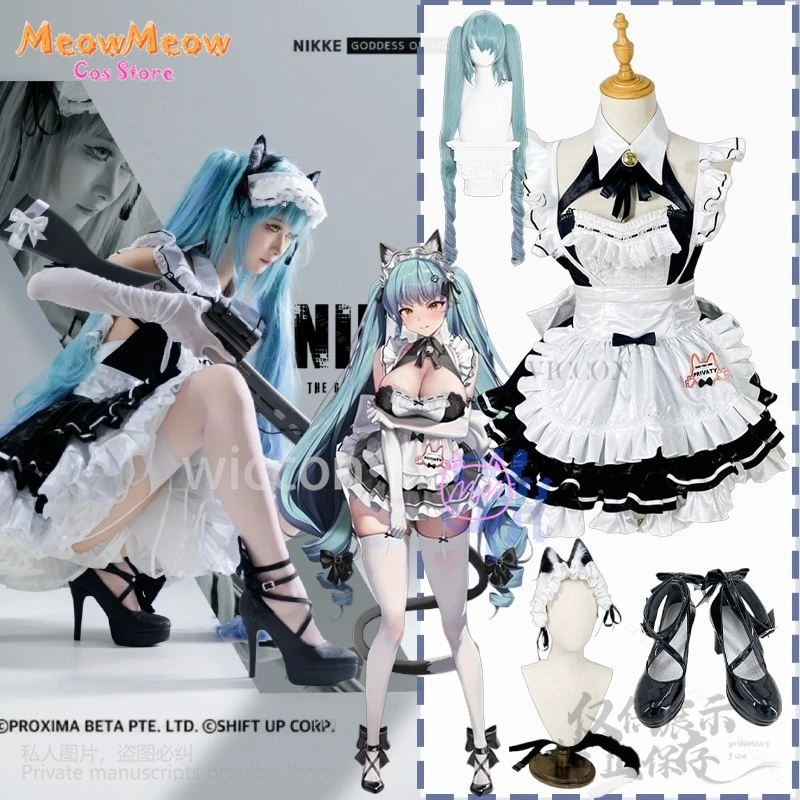 Anime Game Nikke Cosplay Privaty Costume Sexy Kawaii Neko Cat Maid Dress Sweet Lace Ruffles Lolita Jsk Jirai Kei Girls Halloween
Anime Game Nikke Cosplay Privaty Costume Sexy Kawaii Neko Cat Maid Dress Sweet Lace Ruffles Lolita Jsk Jirai Kei Girls Halloween