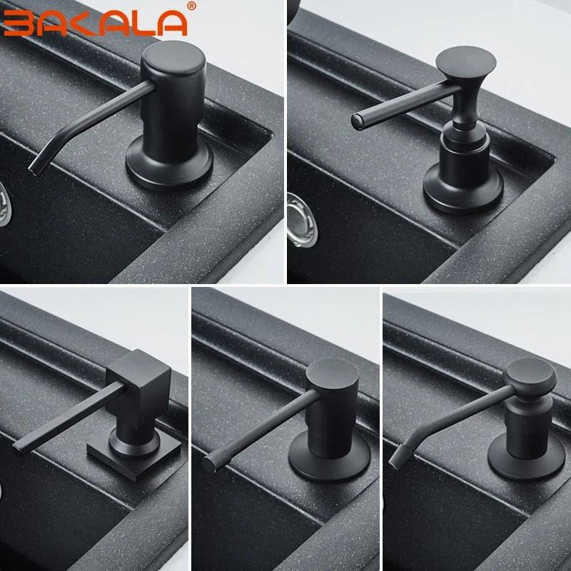Black Stainless steel Liquid Soap Dispensers Kitchen Sink Hand Soap Dispenser ABS Plastic Bottle Easy To Fill Kitchen Accessorie
Black Stainless steel Liquid Soap Dispensers Kitchen Sink Hand Soap Dispenser ABS Plastic Bottle Easy To Fill Kitchen Accessorie